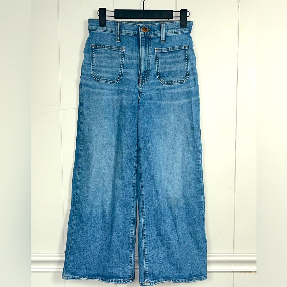 Madewell Wide-Leg Crop Denim Jeans Size 25